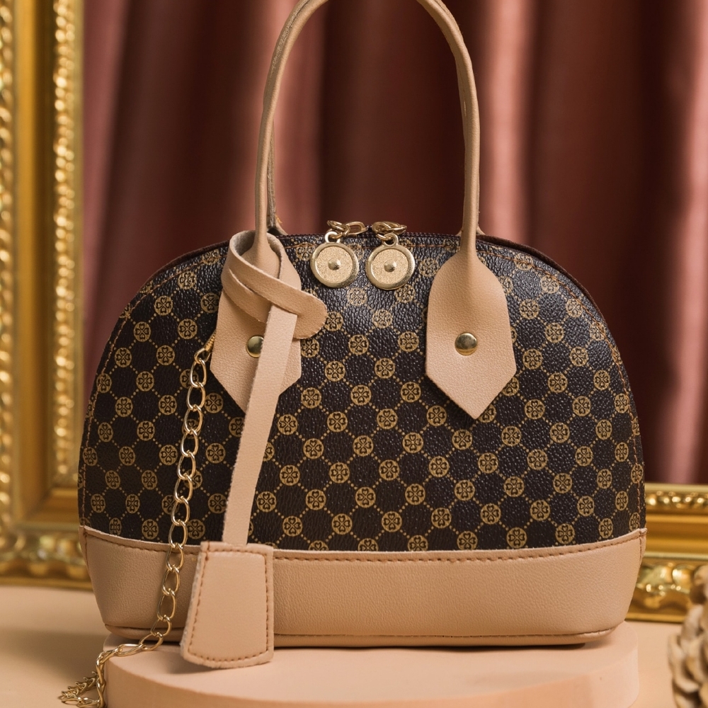 Geometric Graphic Dome hand Bag